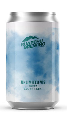 Ruapehu Brewing Unlimited Vis Hazy IPA 330ml